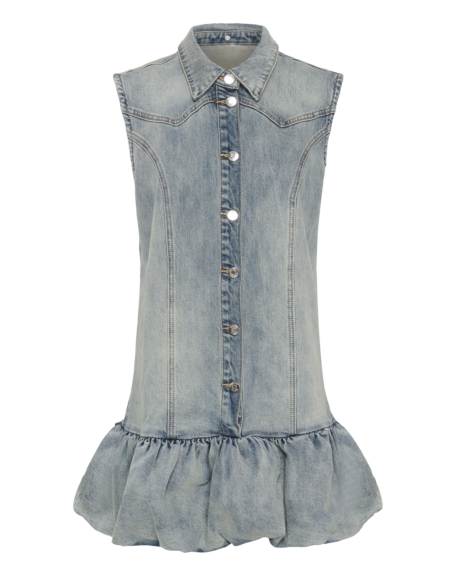 Gestuz - GZNoma Kleid - Vintage Mid Blue Wash